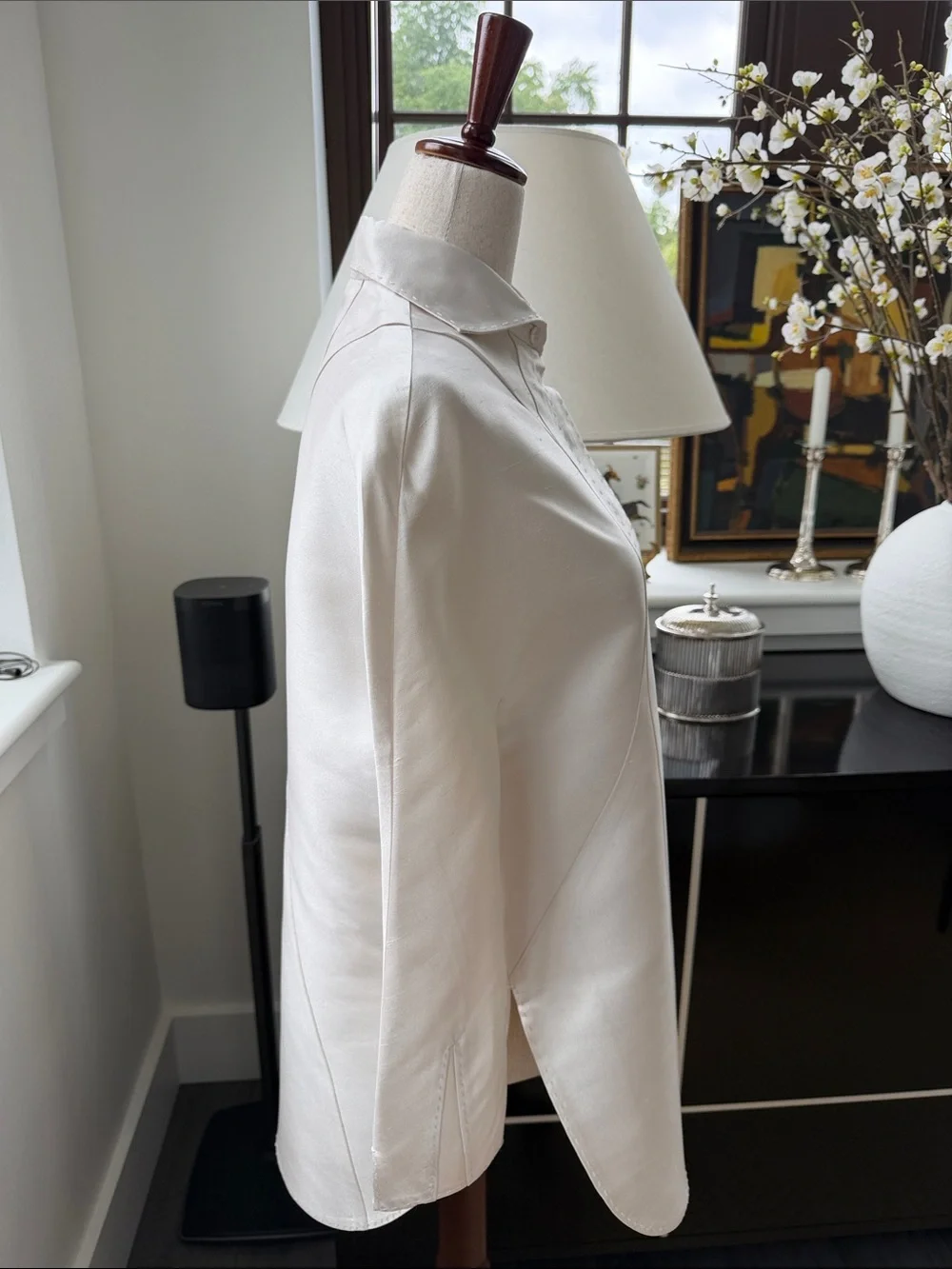 Chado Ralph Rucci Cream Structured Tunic